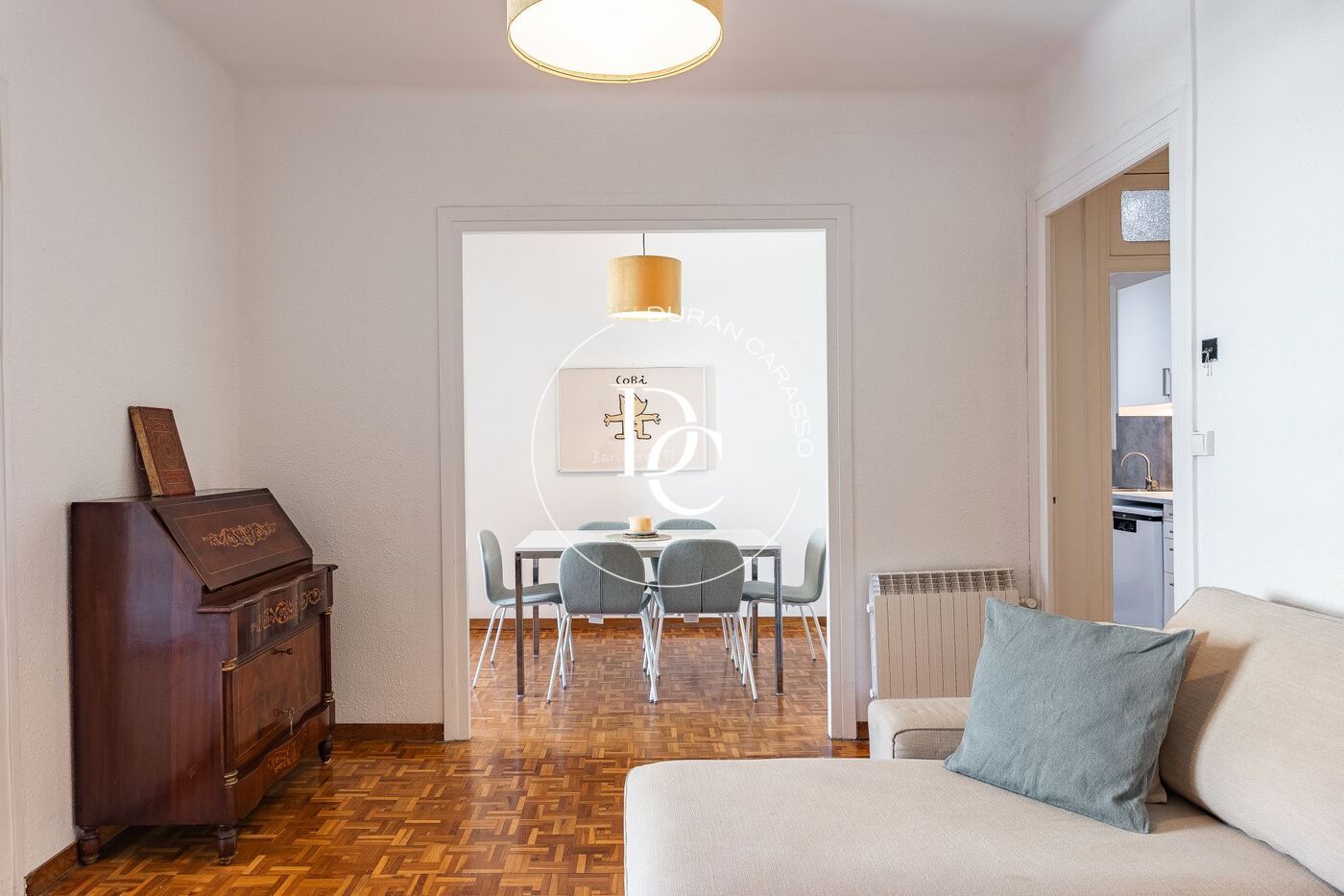 Dining room of Flat for sale in  Barcelona Capital  with Heating and Furnished