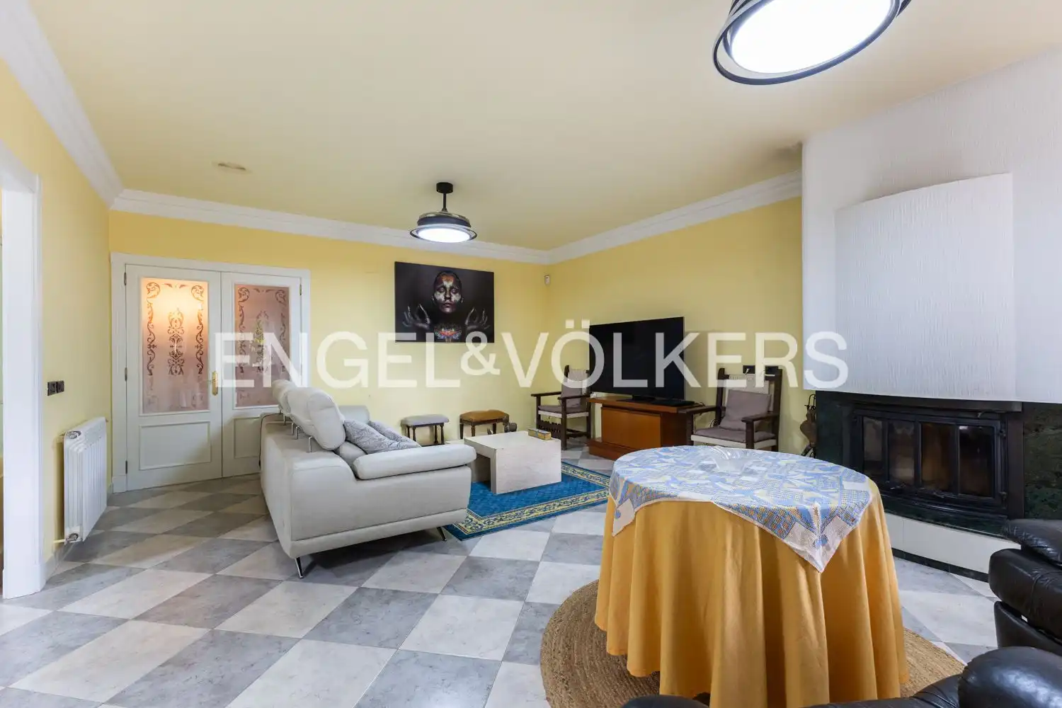 Sala de estar de Casa o chalet en venta en Enguera con Aire acondicionado, Calefacción y Jardín privado