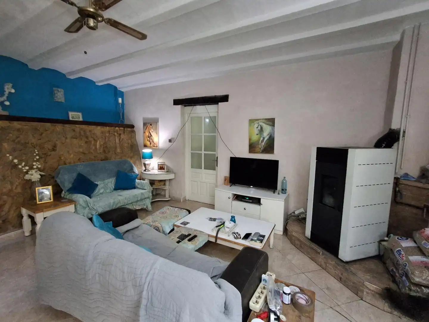 Sala d'estar de Finca rústica en venda en Móra d'Ebre