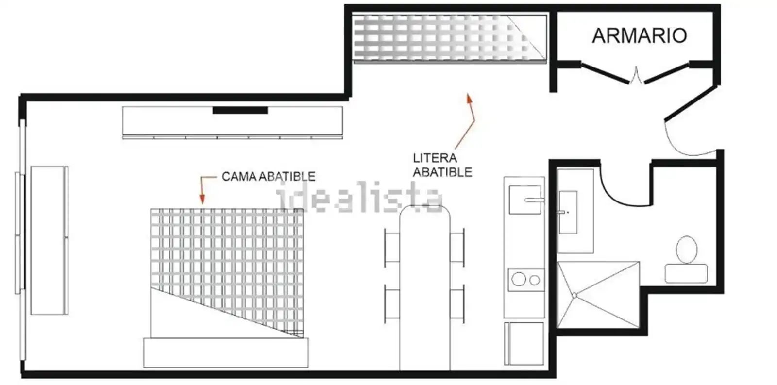 Estudi en venda en Sueca amb Moblat, Forn i Rentadora
