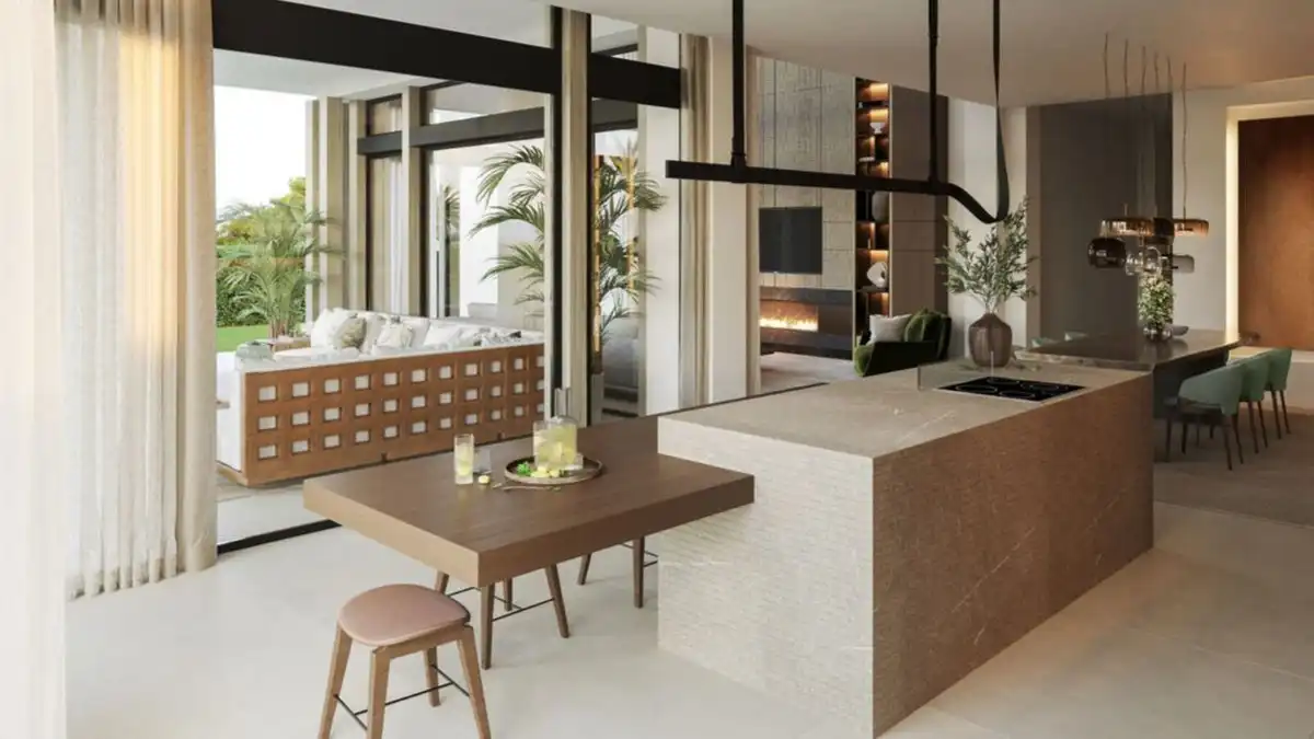 Cuina de Casa o xalet en venda en Marbella amb Aire condicionat, Jardí privat i Terrassa