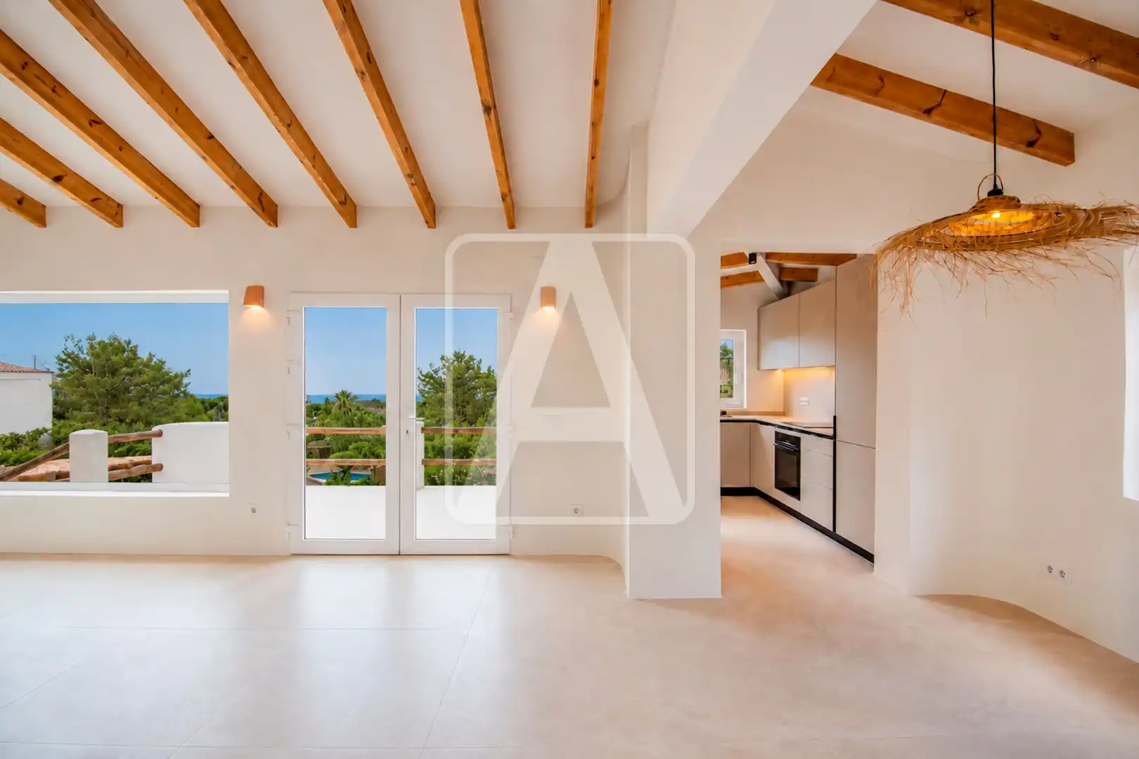 Sala d'estar de Casa o xalet en venda en Benissa amb Aire condicionat, Calefacció i Jardí privat