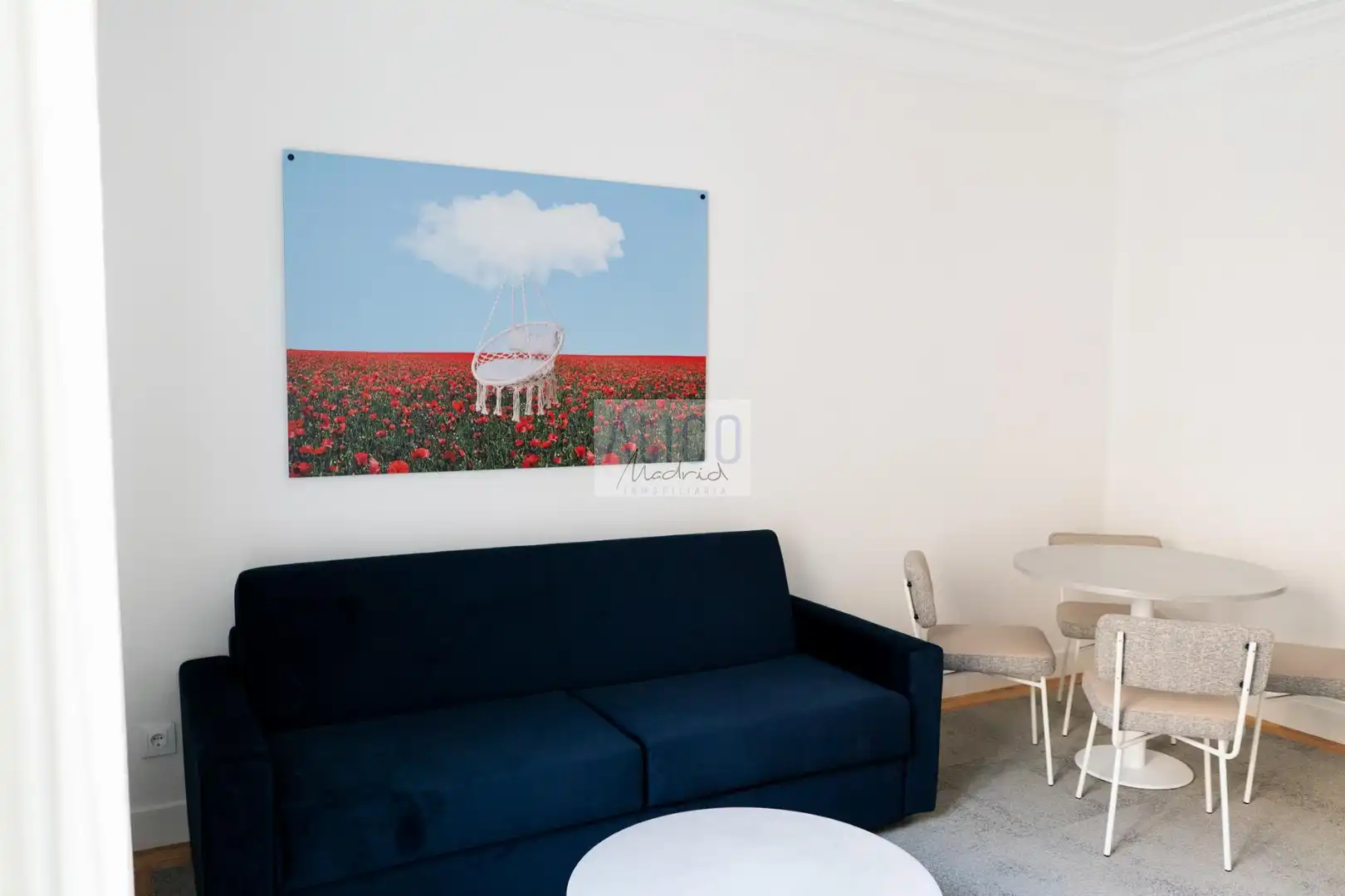 Wohnzimmer von Wohnungen zur Miete in Madrid mit Klimaanlage, Heizung und Parkett
