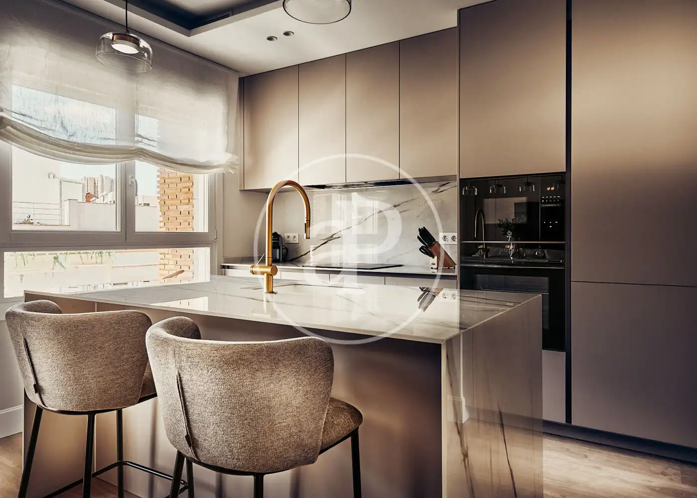 Kitchen of Flat for sale in Madrid  with Air Conditioner, Heating and Terrace