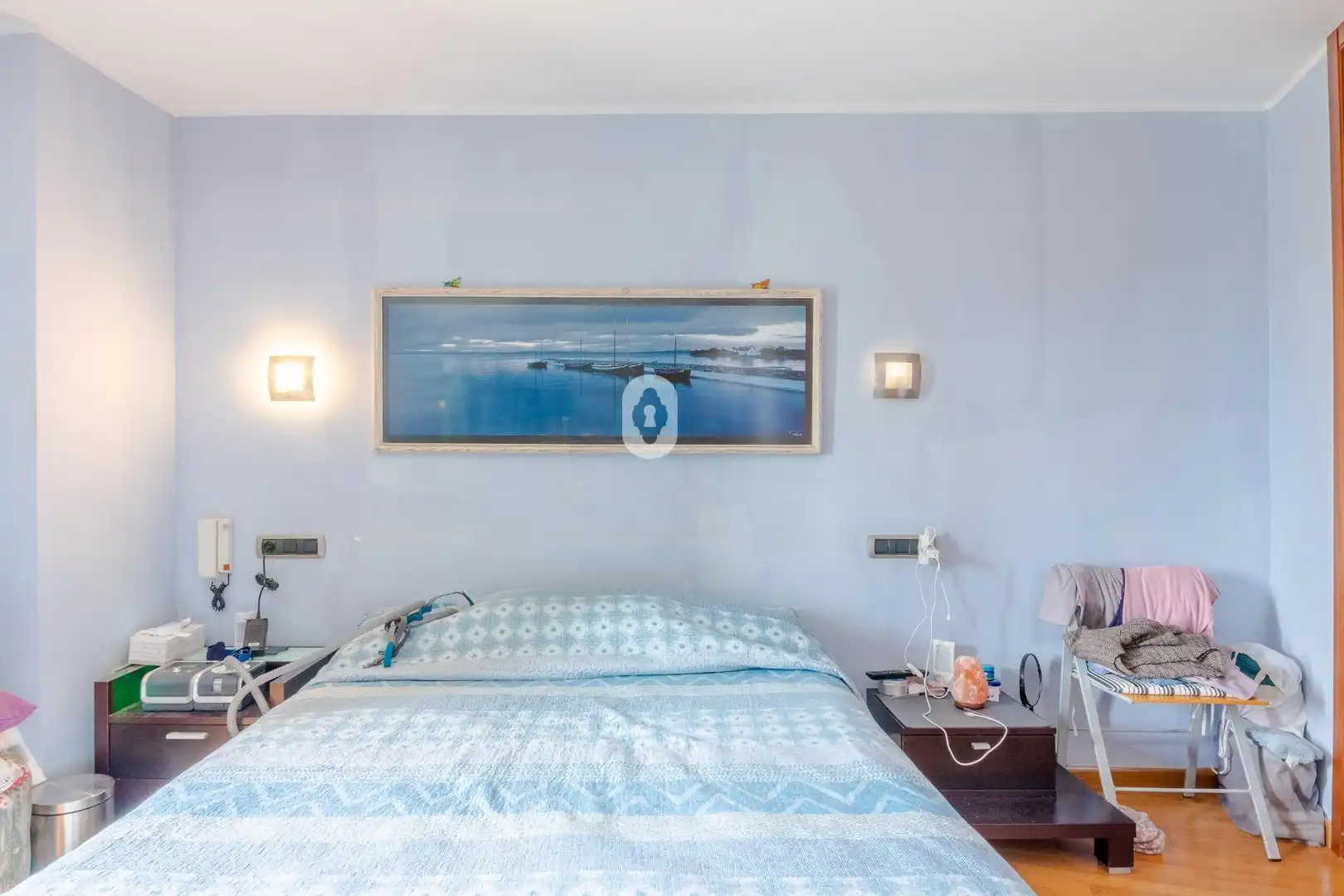 Schlafzimmer von Dachboden zum Verkauf in Pollença mit Klimaanlage, Heizung und Parkett