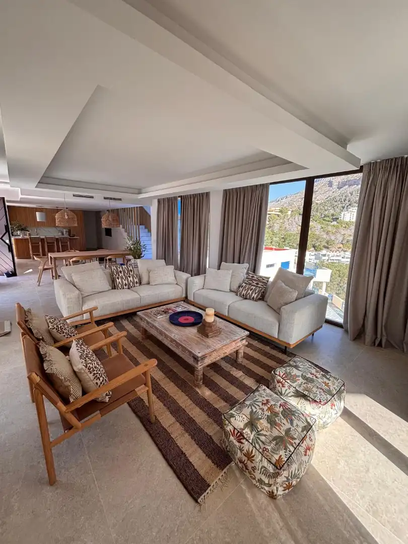 Sala de estar de Casa o chalet en venta en Altea con Aire acondicionado, Calefacción y Jardín privado