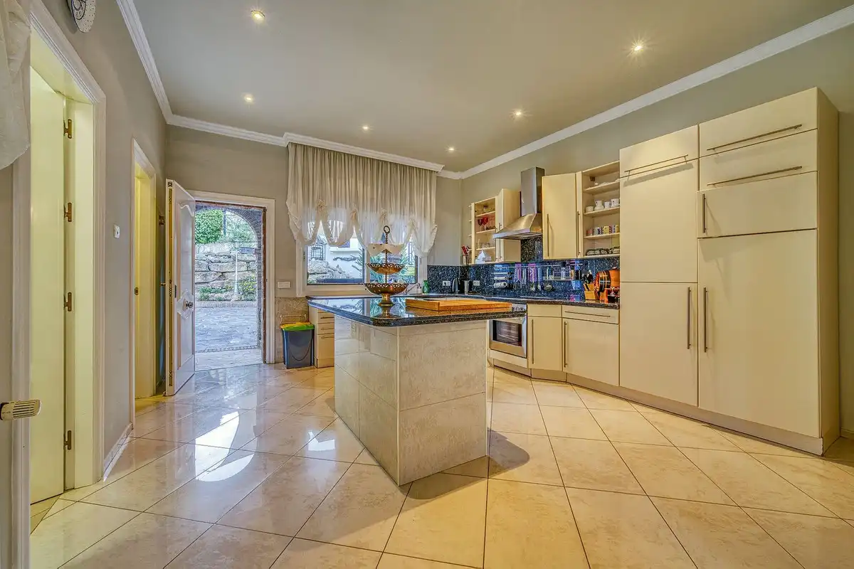 Kitchen of Detached homes for sale in Marbella  with Air Conditioner, Terrace and Storage room