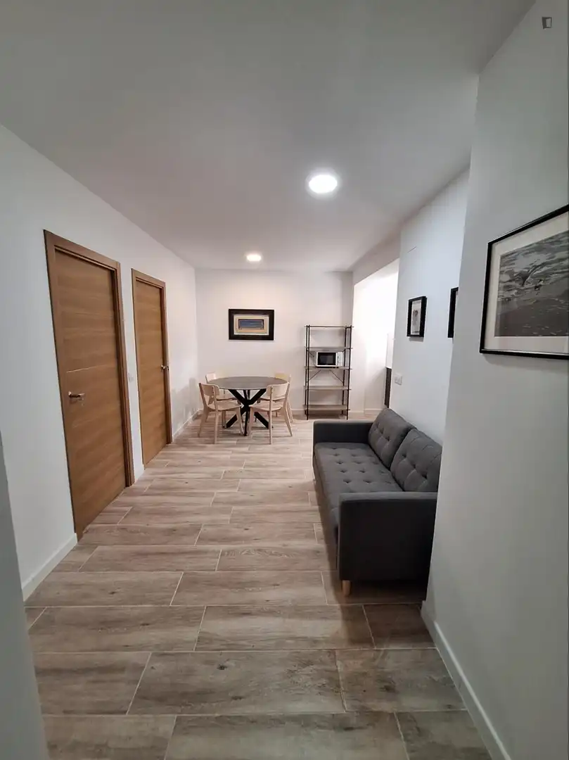 Sala de estar de Apartamento de alquiler en Valencia con Aire acondicionado, Calefacción y Amueblado