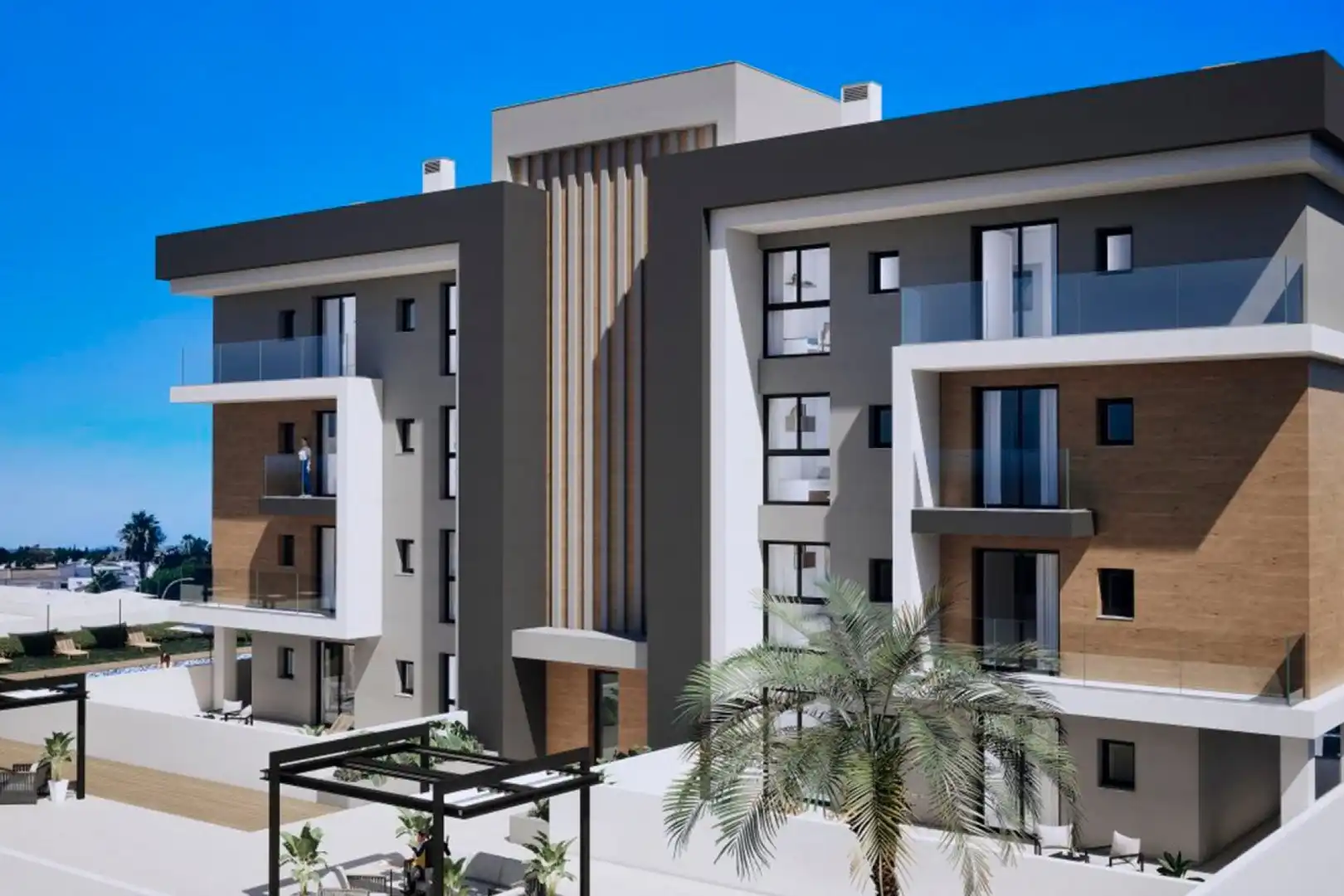 Exterior view of Flat for sale in Los Alcázares  with Air Conditioner, Private garden and Terrace