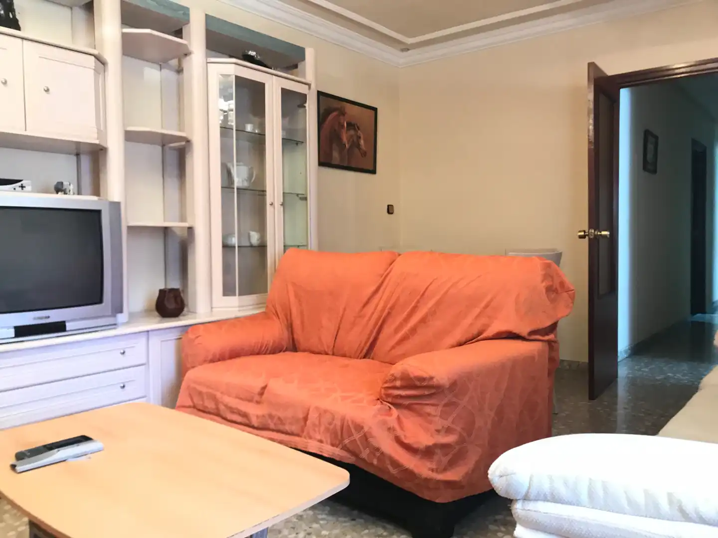 Sala d'estar de Pis de lloguer en Ciudad Real amb Moblat