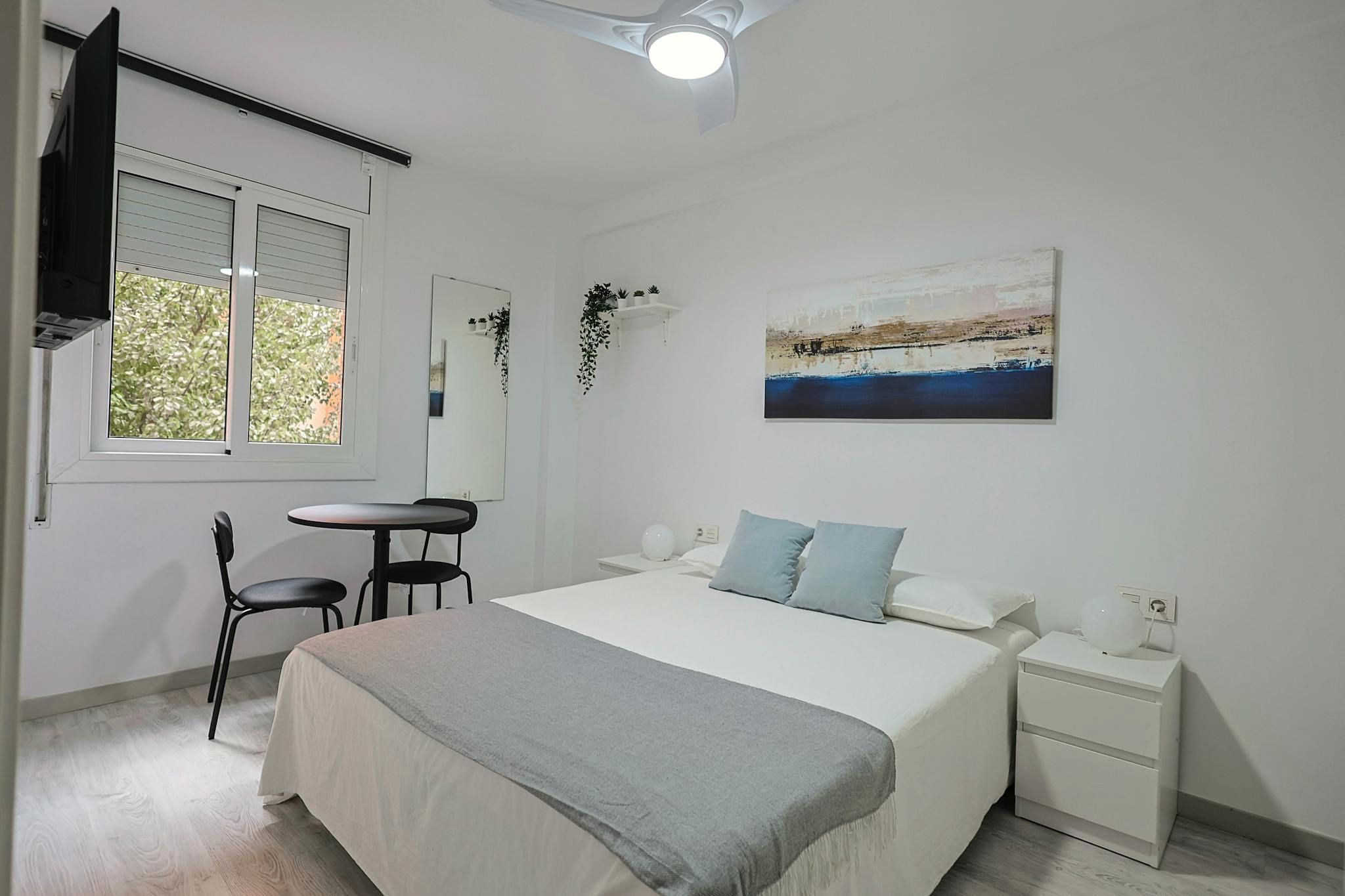 Bedroom of Flat to share in El Prat de Llobregat  with Furnished, Washing machine and TV