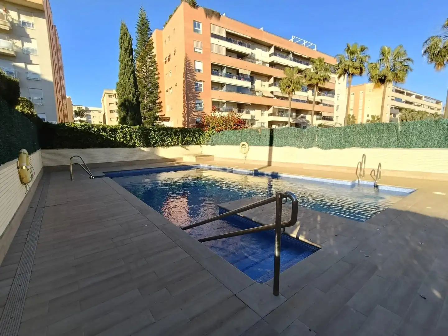 Swimming pool of Flat for sale in Málaga  with Air Conditioner, Private garden and Terrace