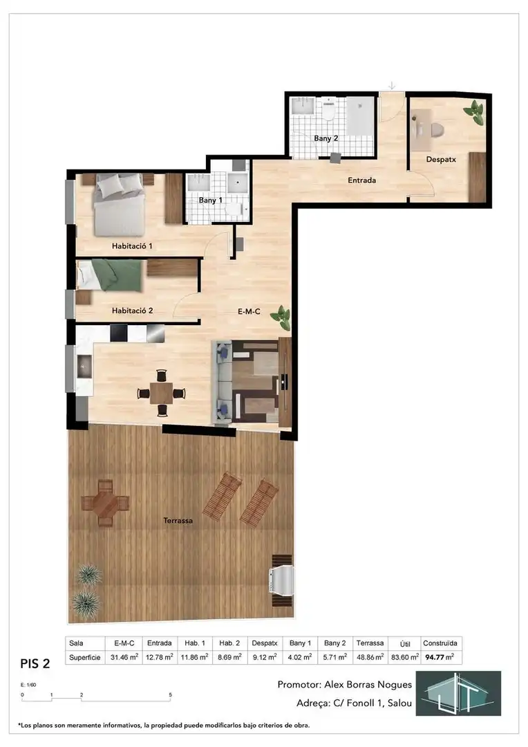 Piso en venta en Carrer del Fonoll, Pla de Maset - Cap de Salou
