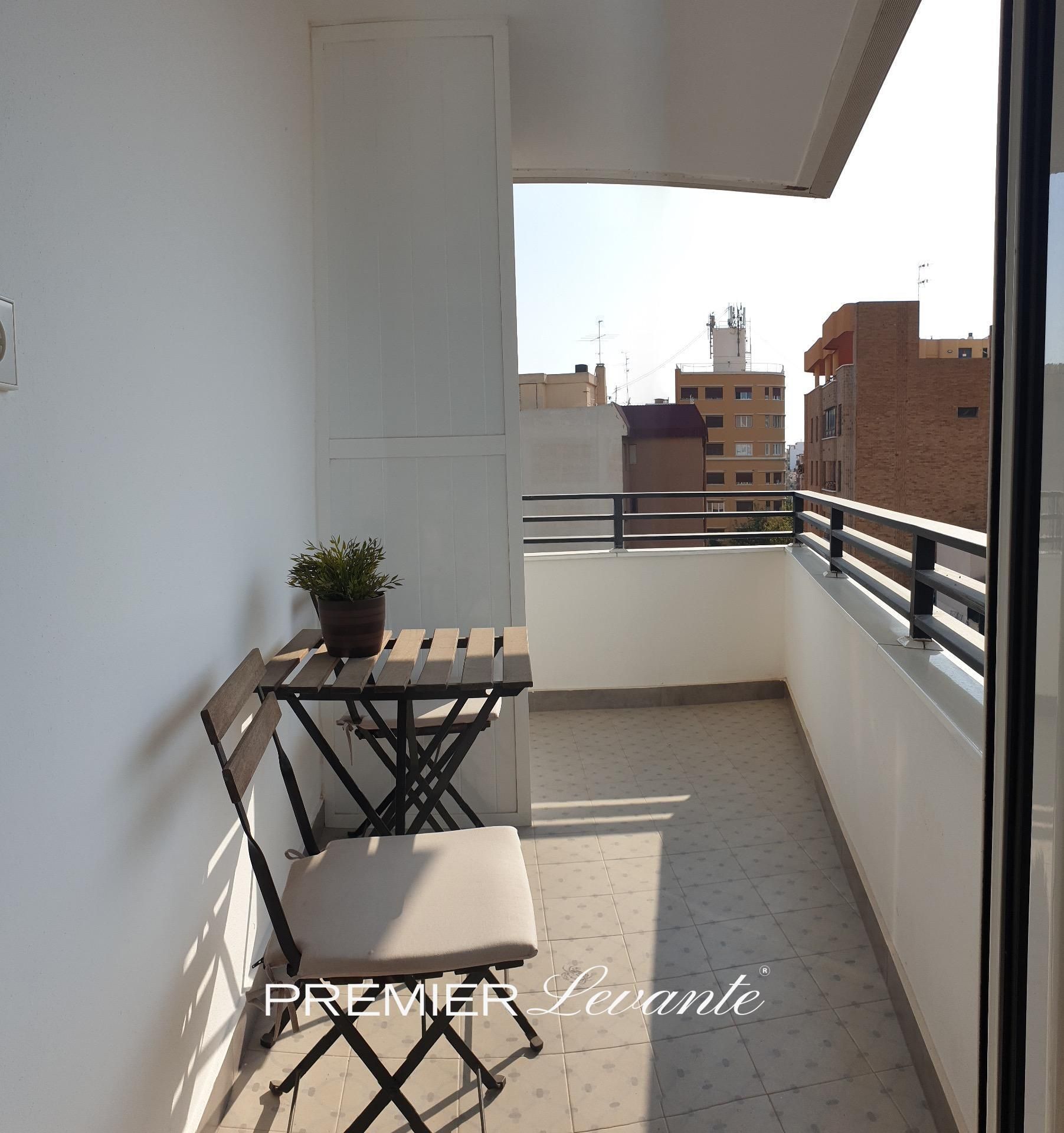 Terraza de Piso de alquiler en Alicante / Alacant con Aire acondicionado, Calefacción y Parquet