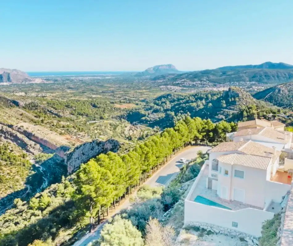 Exterior view of Houses for sale in La Vall de Laguar  with Air Conditioner, Heating and Private garden