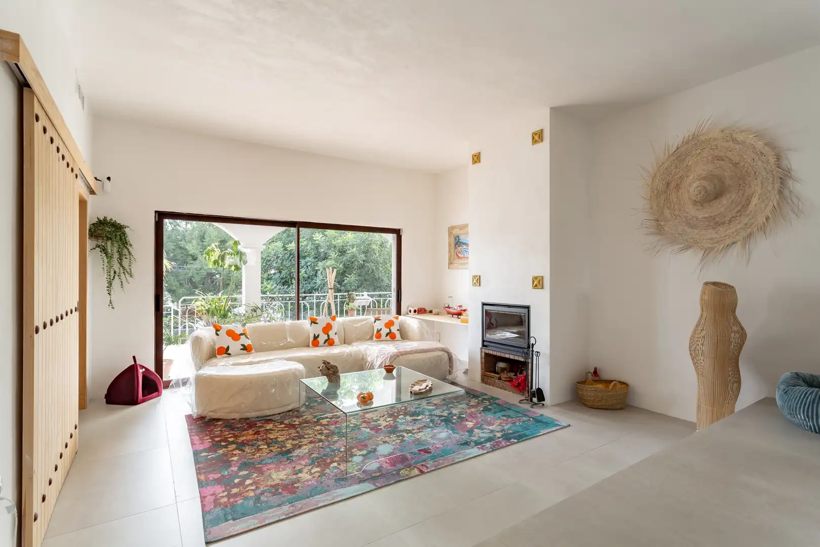 Sala d'estar de Casa o xalet en venda en Cunit amb Aire condicionat, Calefacció i Jardí privat