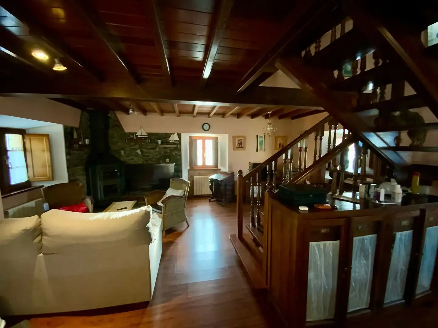 Living room of Houses for sale in Coaña  with Heating, Terrace and Storage room