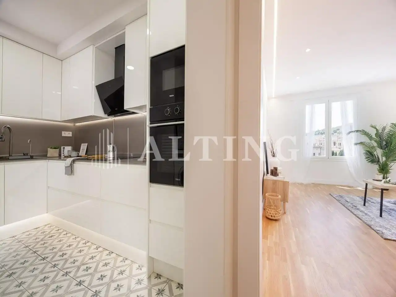 Cocina de Piso en venta en Barcelona con Aire acondicionado, Parquet y Terraza