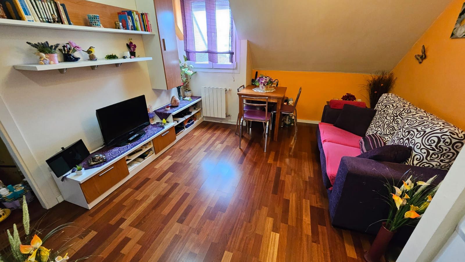Living room of Flat for sale in Collado Villalba  with Heating, Parquet flooring and Storage room
