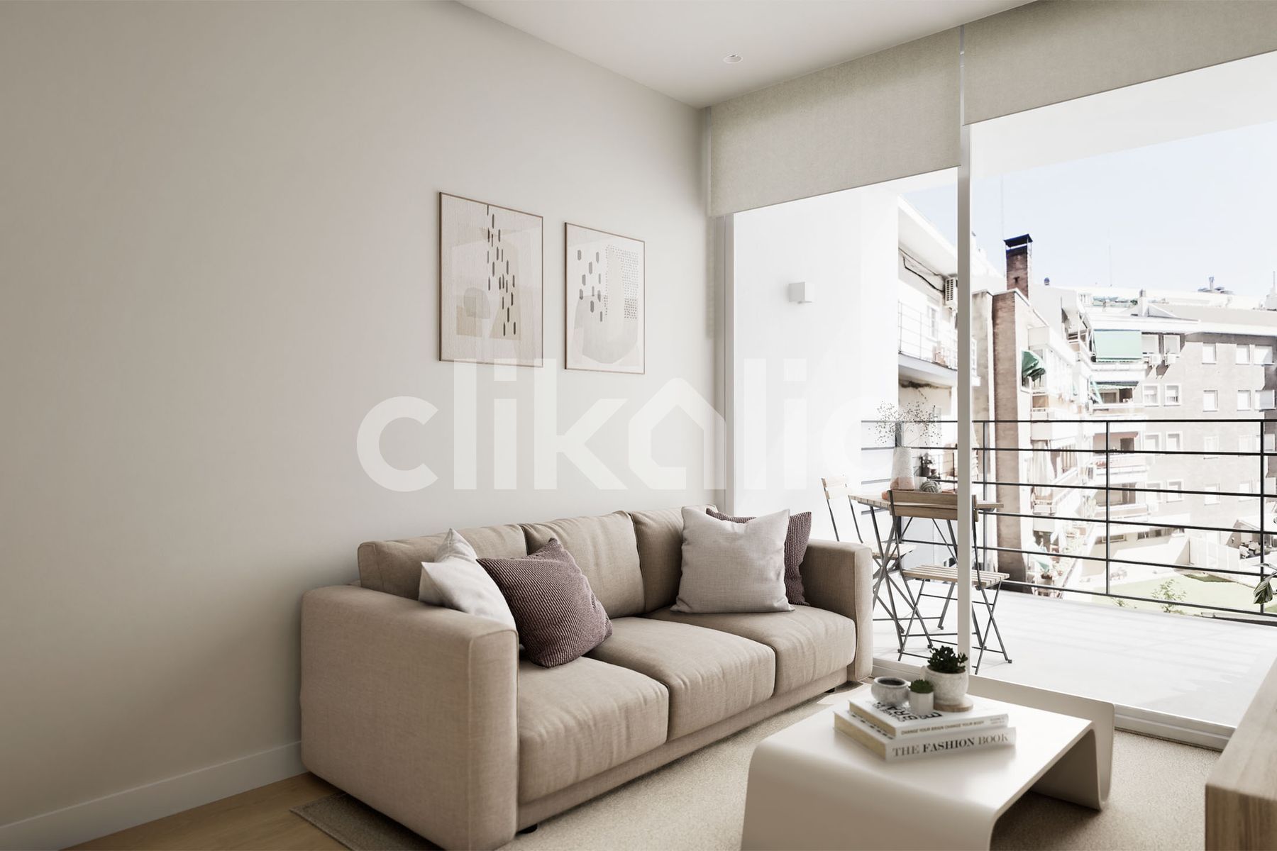 Sala d'estar de Pis en venda en  Madrid Capital amb Aire condicionat, Calefacció i Terrassa