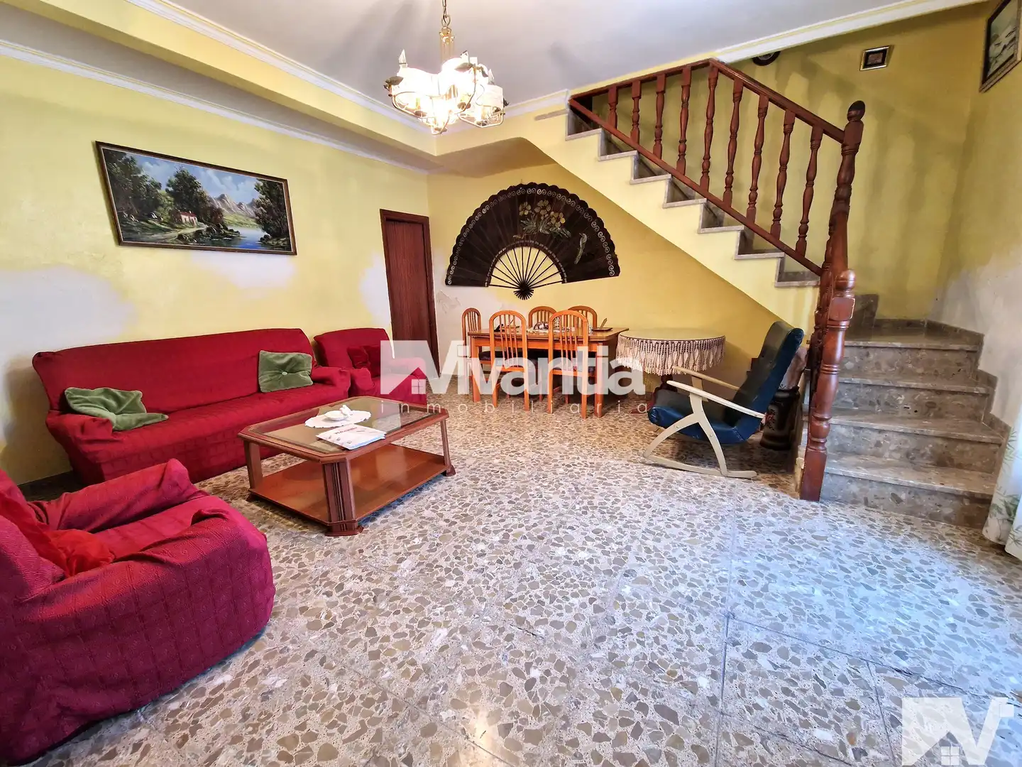 Living room of Houses for sale in Lorca  with Terrace, Storage room and Furnished