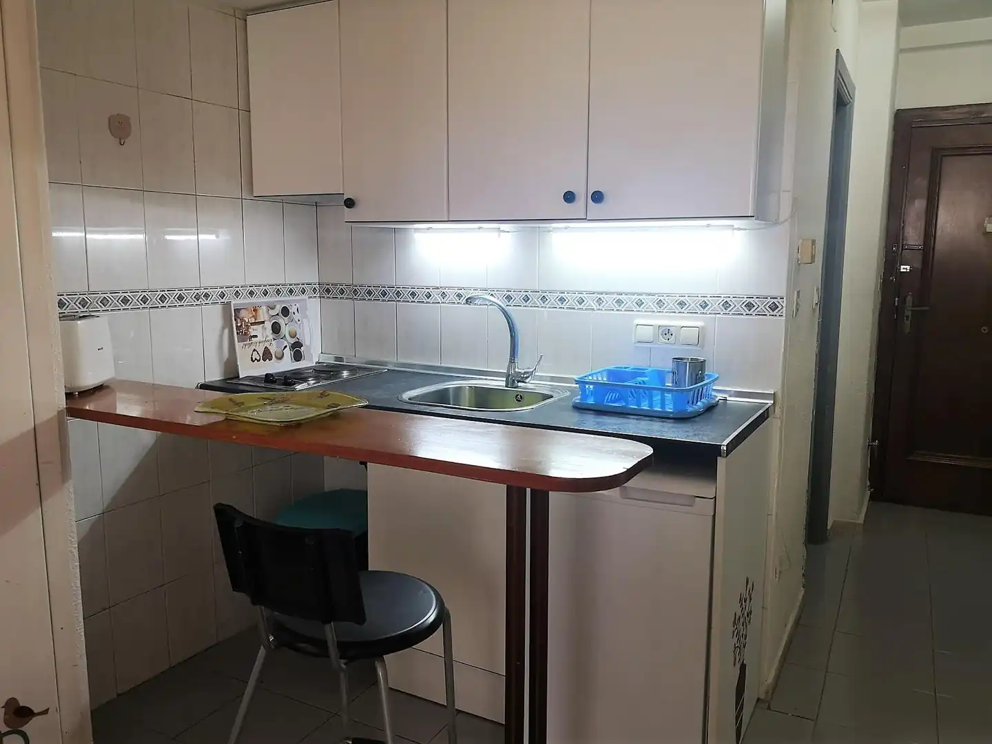 Kitchen of Study for rent in Granada  with Furnished