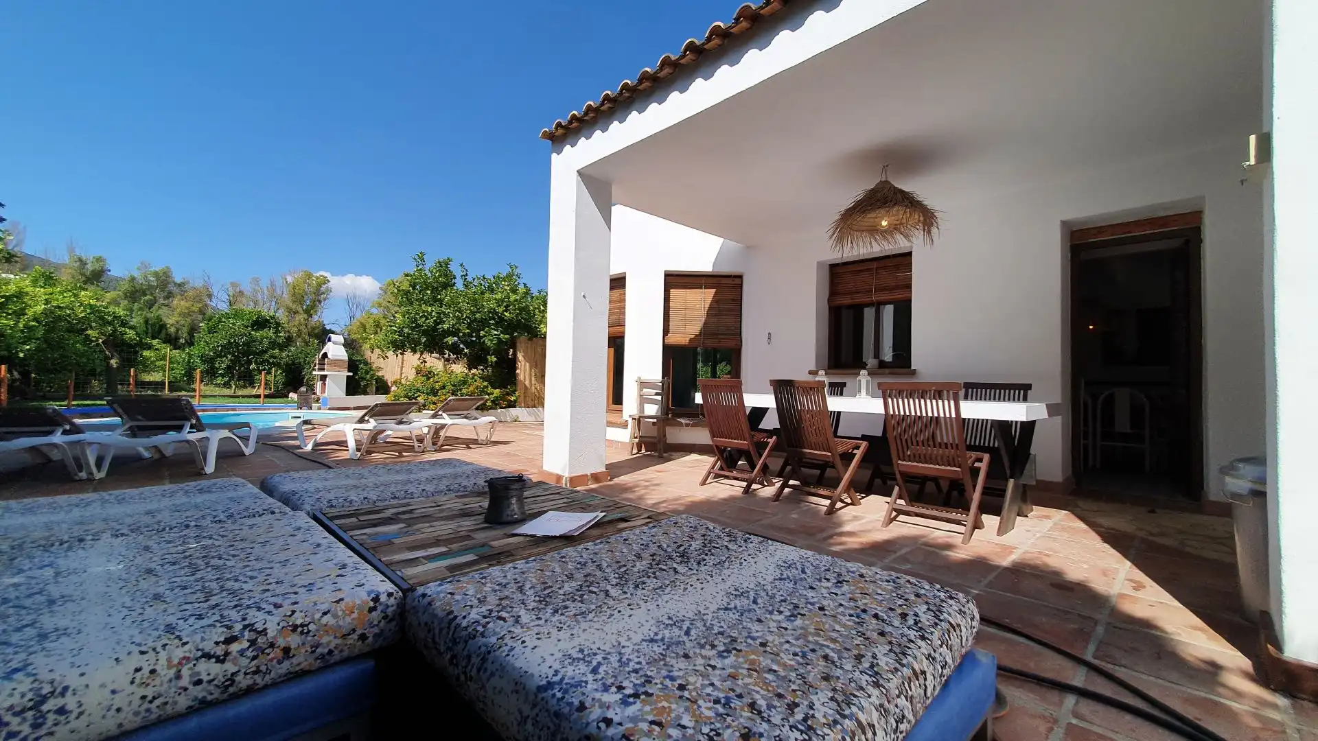 Terraza de Finca rústica en venta en Alhaurín El Grande con Piscina