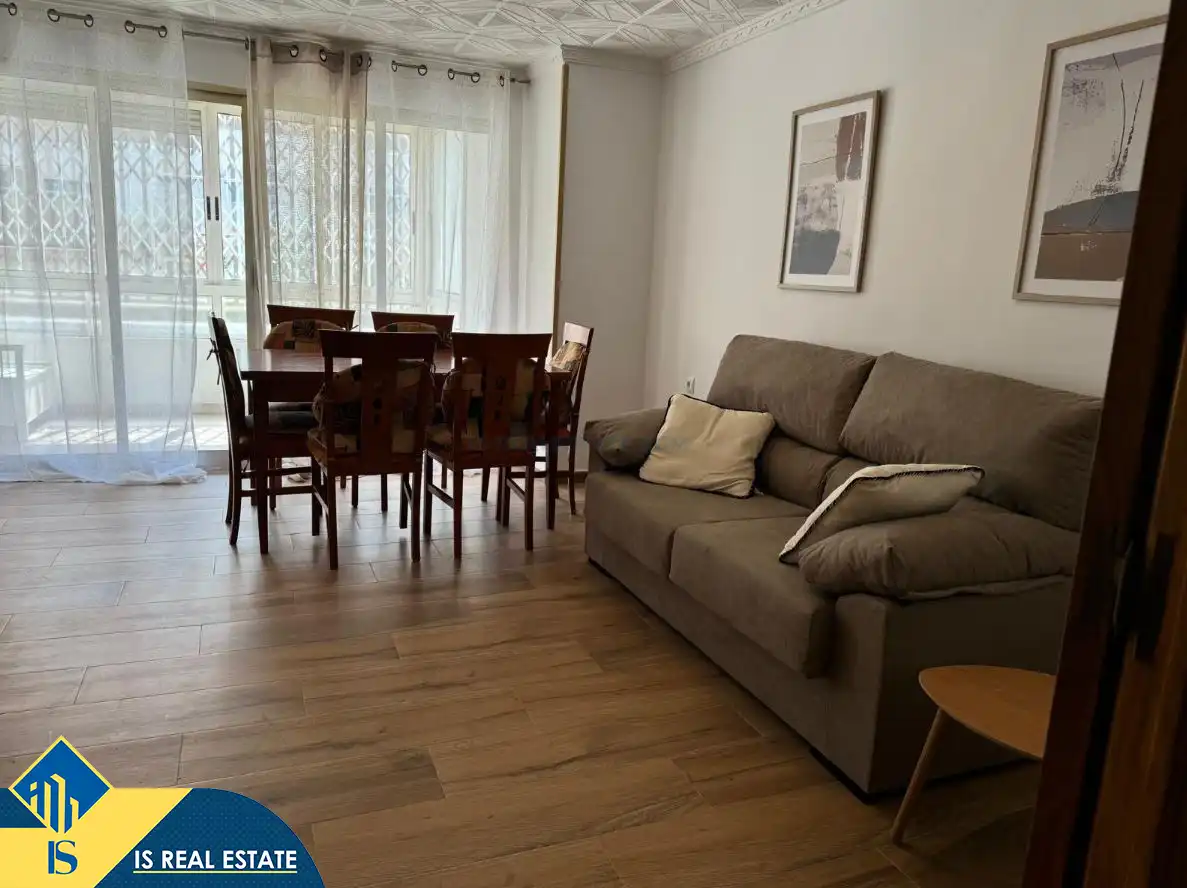 Sala d'estar de Apartament en venda en Alicante / Alacant amb Calefacció, Terrassa i Moblat