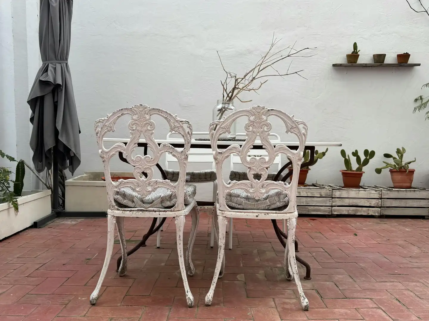 Terrace of Flat for rent in Valencia  with Air Conditioner, Heating and Private garden