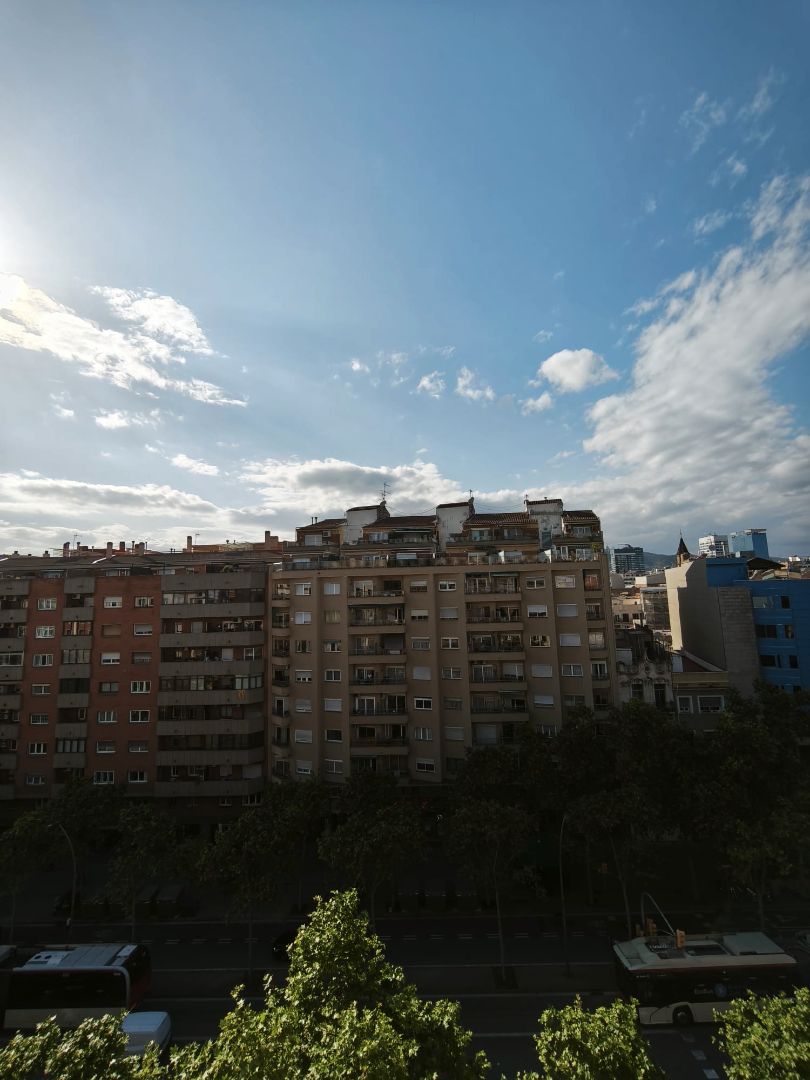 Exterior view of Attic for sale in  Barcelona Capital  with Air Conditioner, Oven and Washing machine