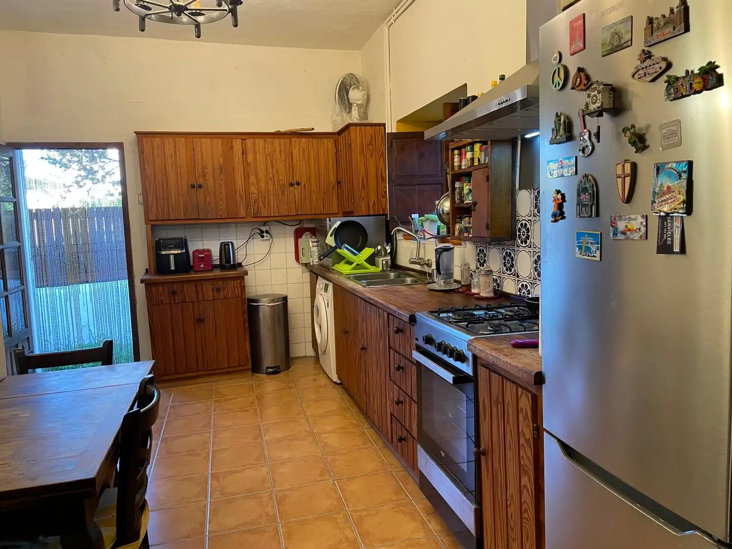 Cocina de Finca rústica en venta en Santa Eulària des Riu con Aire acondicionado, Calefacción y Jardín privado
