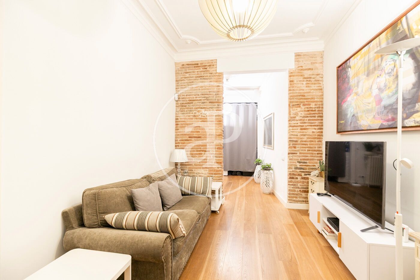 Living room of Flat for sale in  Barcelona Capital  with Air Conditioner, Heating and Furnished
