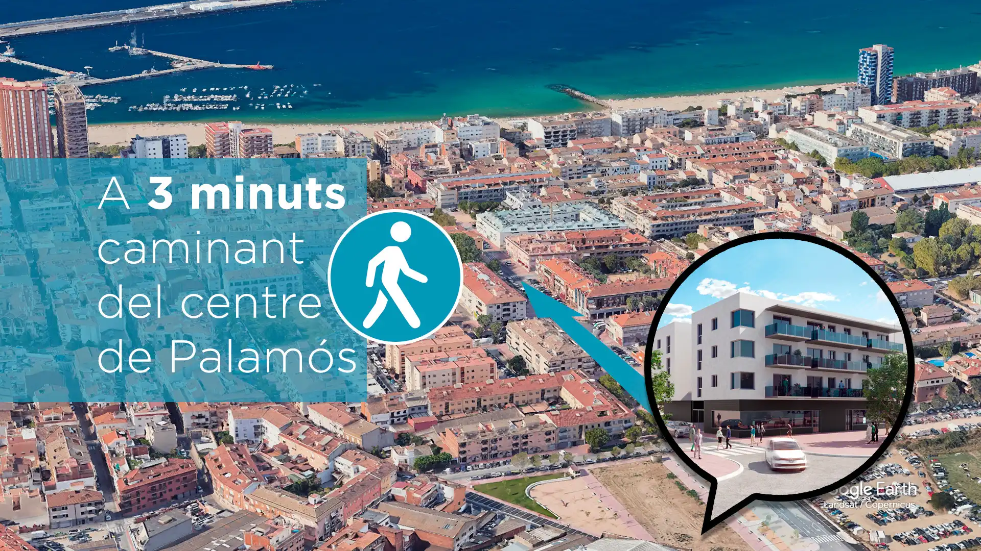 Vista exterior de Pis en venda en Palamós amb Aire condicionat, Calefacció i Terrassa