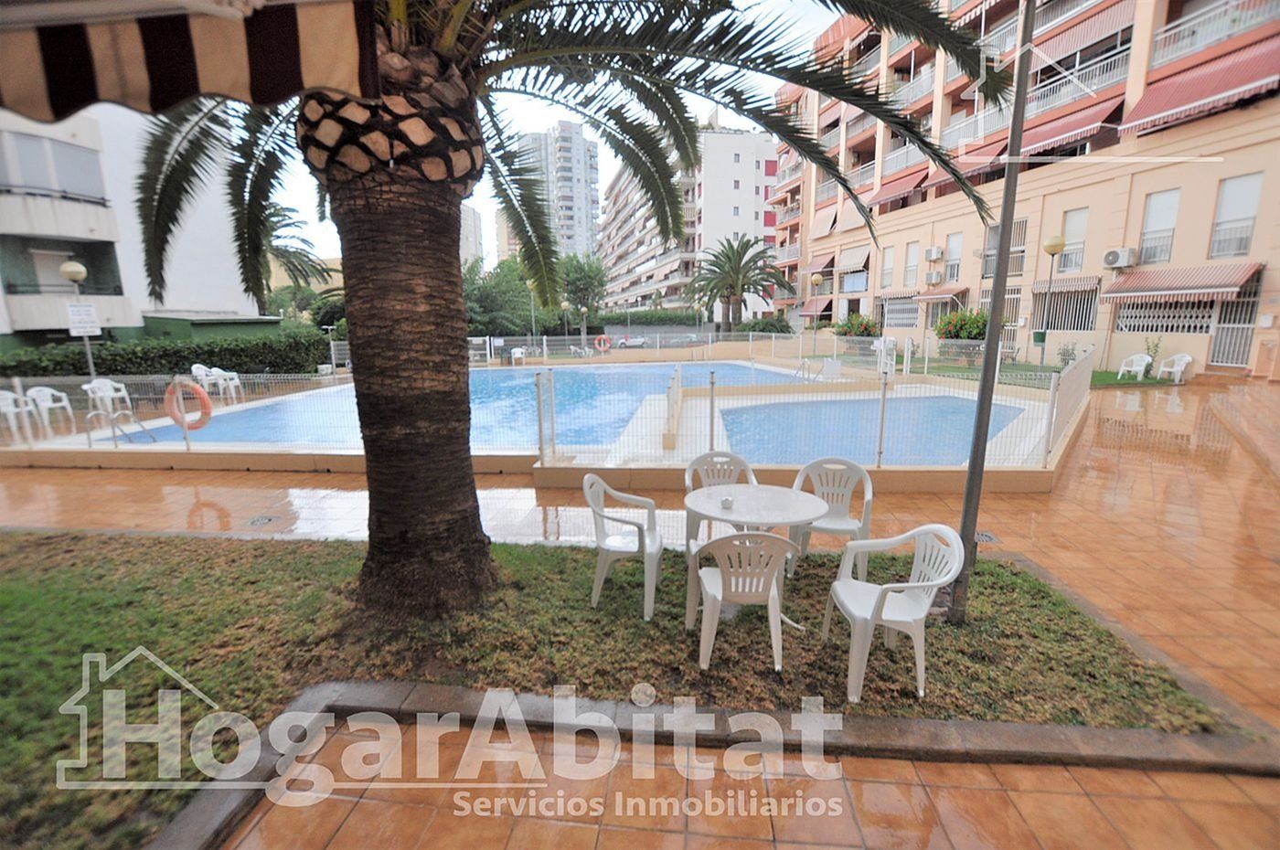 Swimming pool of Flat for sale in La Pobla de Farnals  with Air Conditioner, Heating and Private garden