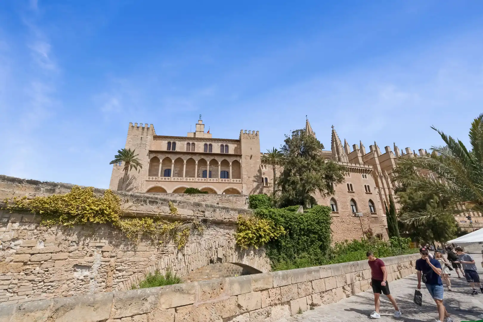 Außenansicht von Erdgeschoss zum Verkauf in  Palma de Mallorca mit Klimaanlage, Parkett und Möbliert
