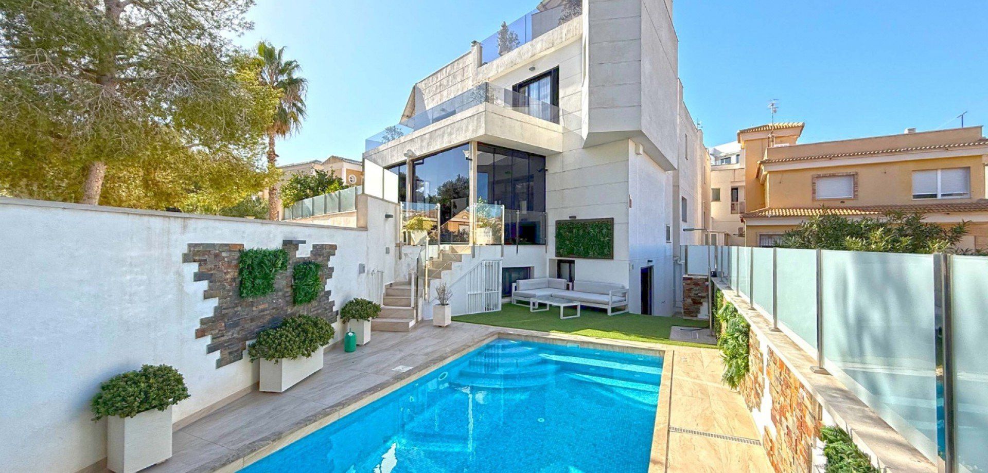 Swimming pool of House or chalet for sale in Orihuela  with Heating, Private garden and Terrace