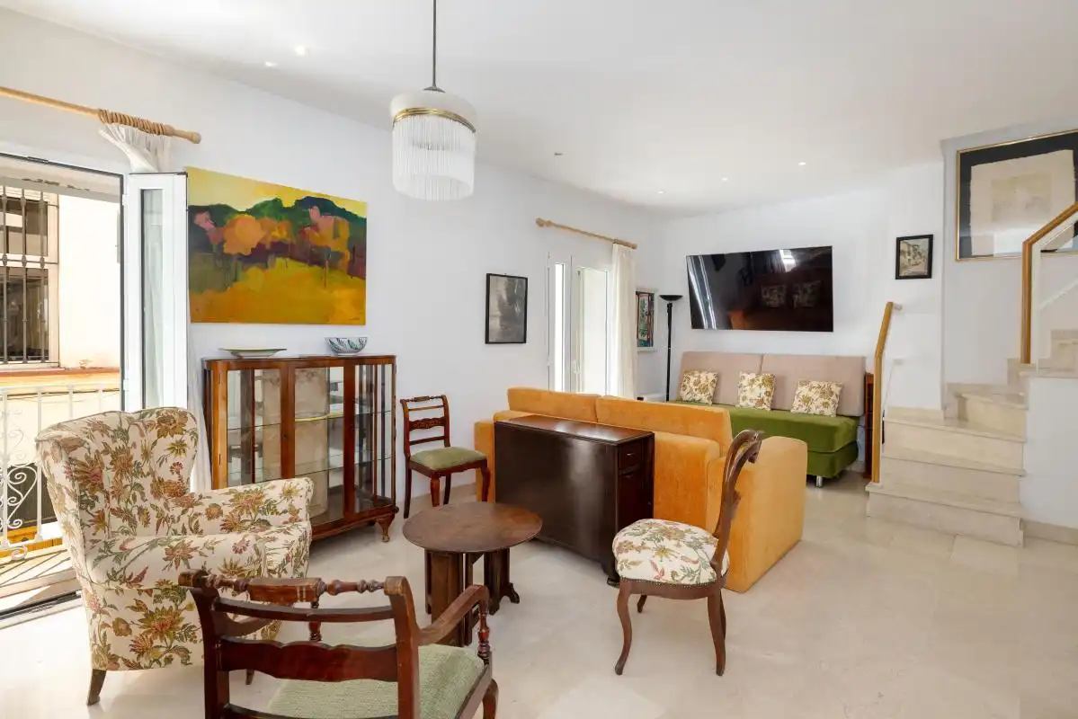 Sala de estar de Dúplex en venta en Sevilla con Calefacción, Terraza y Balcón