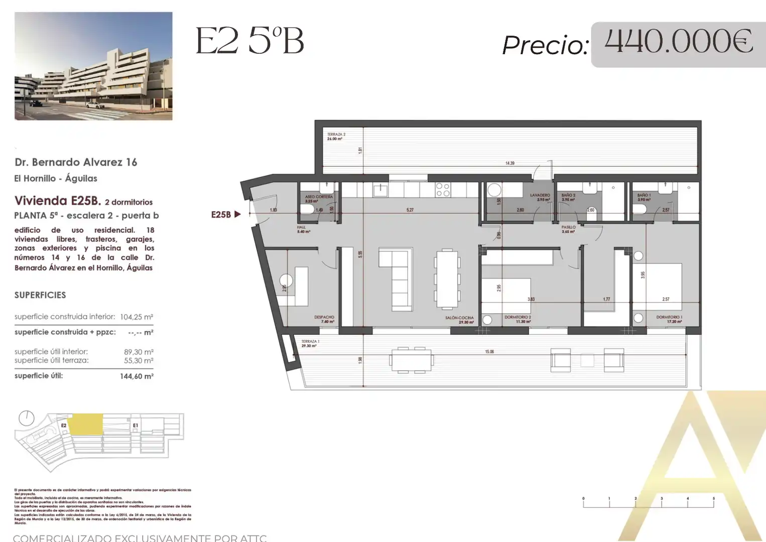 Appartamento con terrazza in vendita a El Hornillo, imagen 2