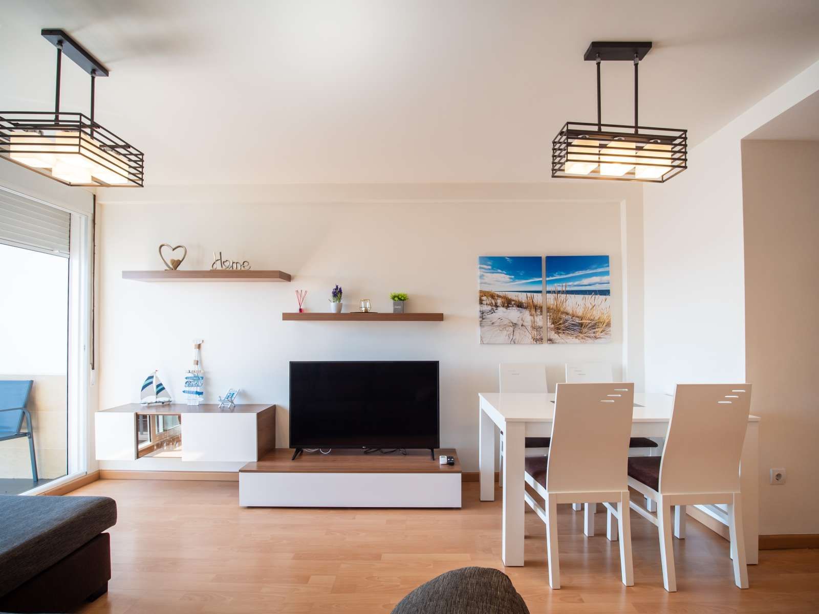 Living room of Apartment to share in  Valencia Capital  with Air Conditioner, Heating and Terrace