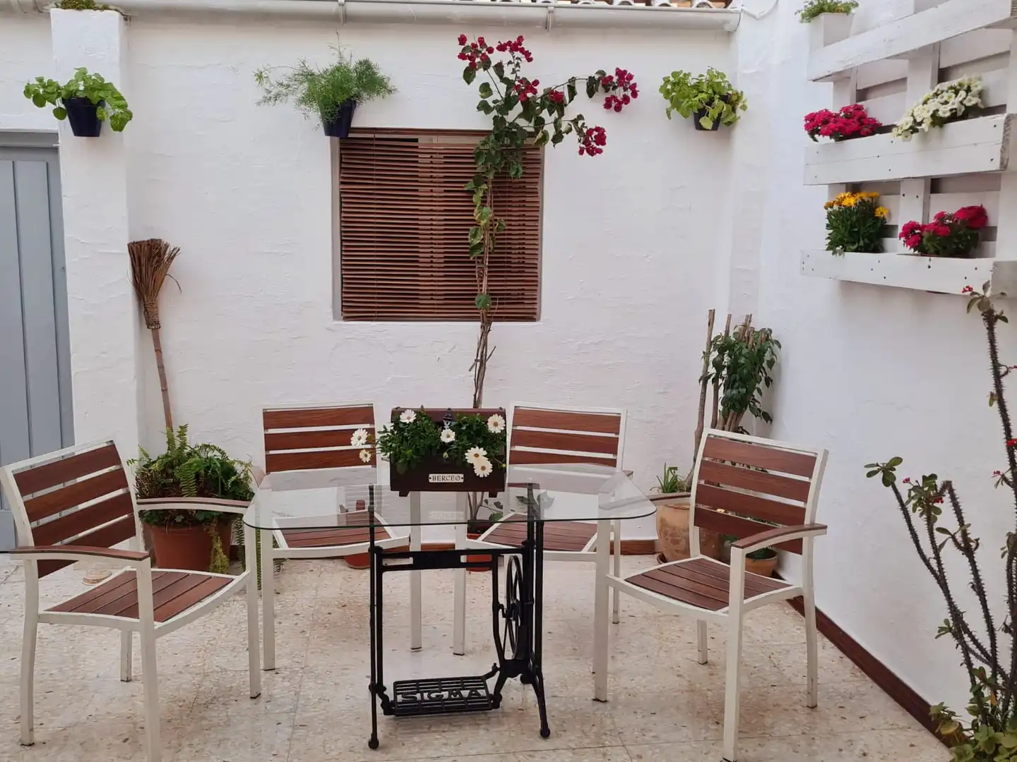 Terraza de Casa adosada de alquiler en Sanlúcar de Barrameda con Aire acondicionado, Calefacción y Terraza