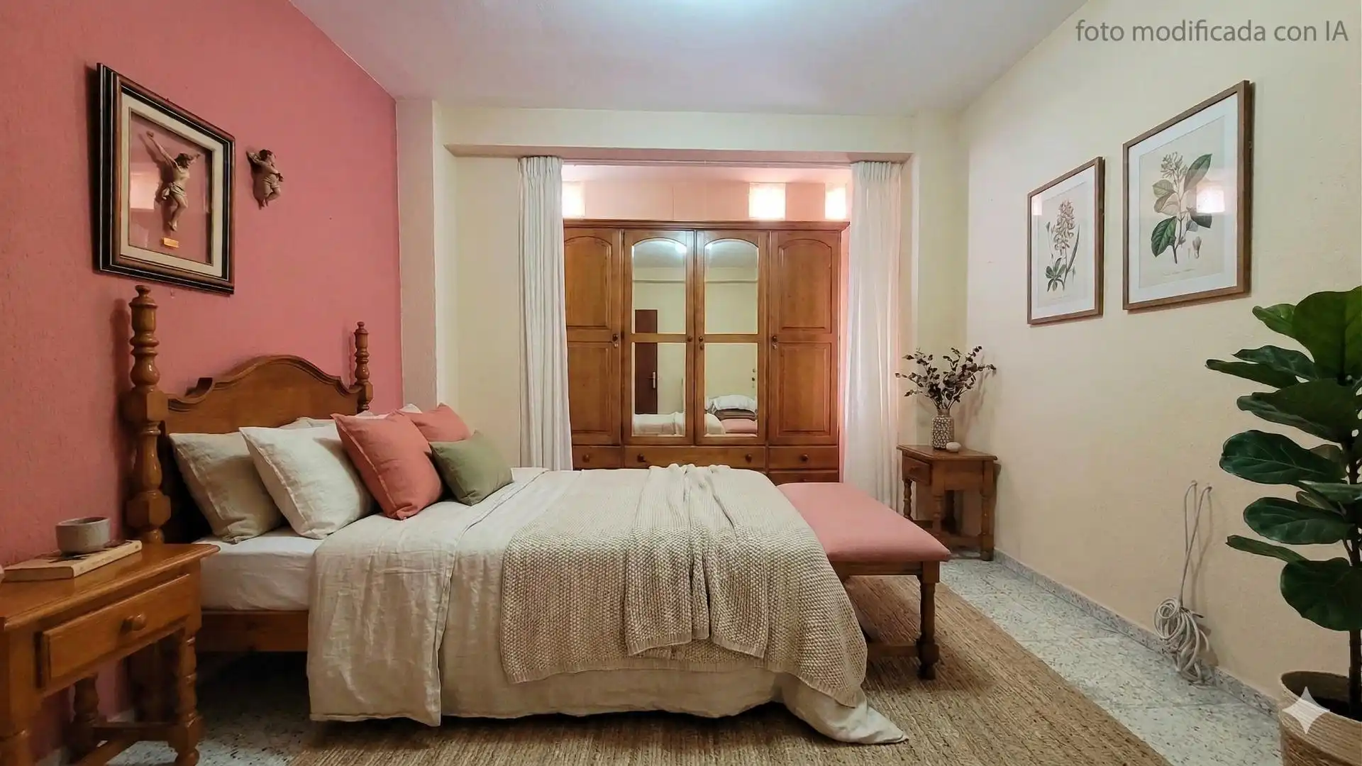 Bedroom of Flat for sale in Almería  with Terrace and Furnished