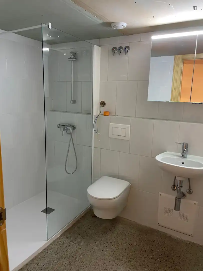 Bathroom of Apartments for rent in Barcelona  with Air Conditioner, Heating and Furnished
