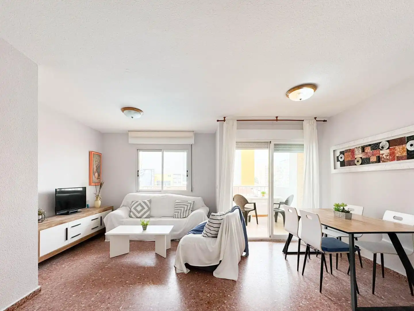 Sala de estar de Apartamento de alquiler en Playa de Gandia