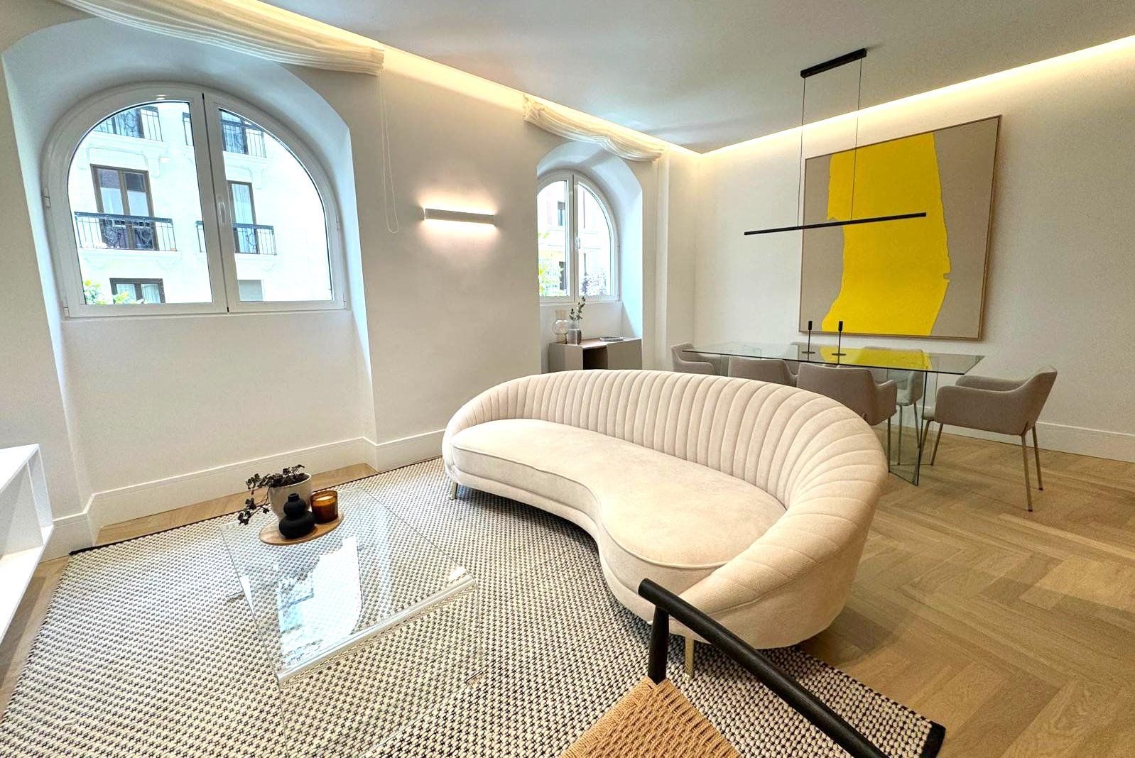 Sala de estar de Piso en venta en  Madrid Capital con Aire acondicionado y Calefacción