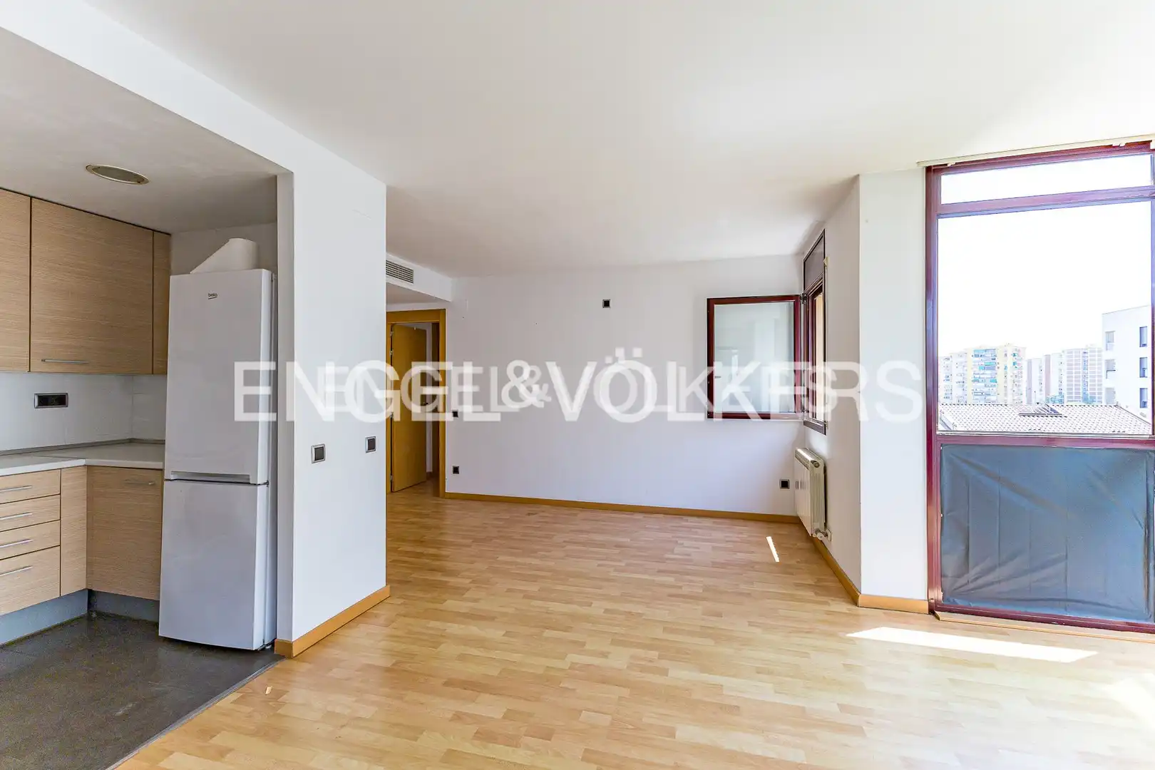 Sala de estar de Piso en venta en Barcelona con Aire acondicionado, Calefacción y Parquet
