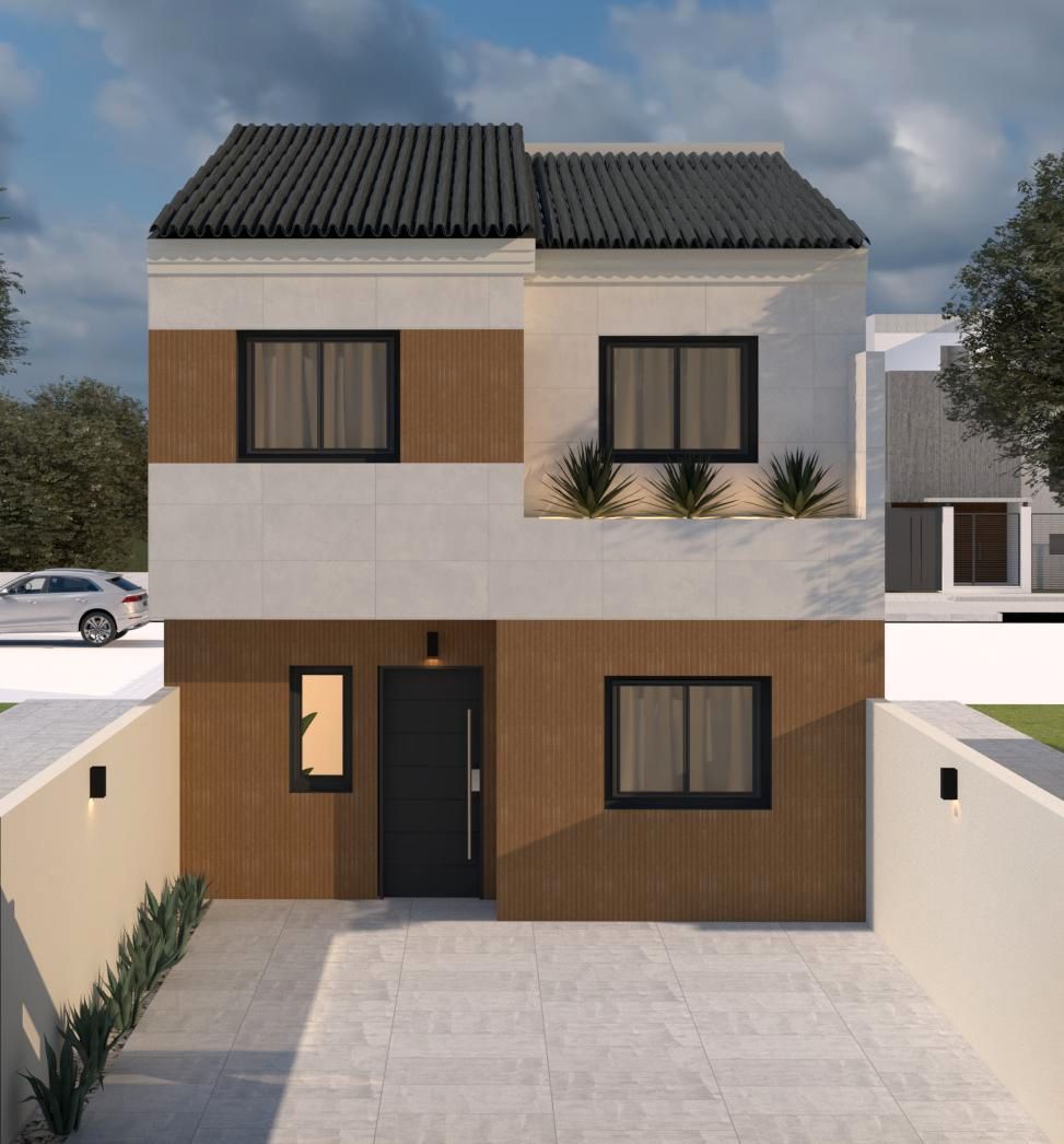 Exterior view of Single-family semi-detached for sale in Fuenlabrada