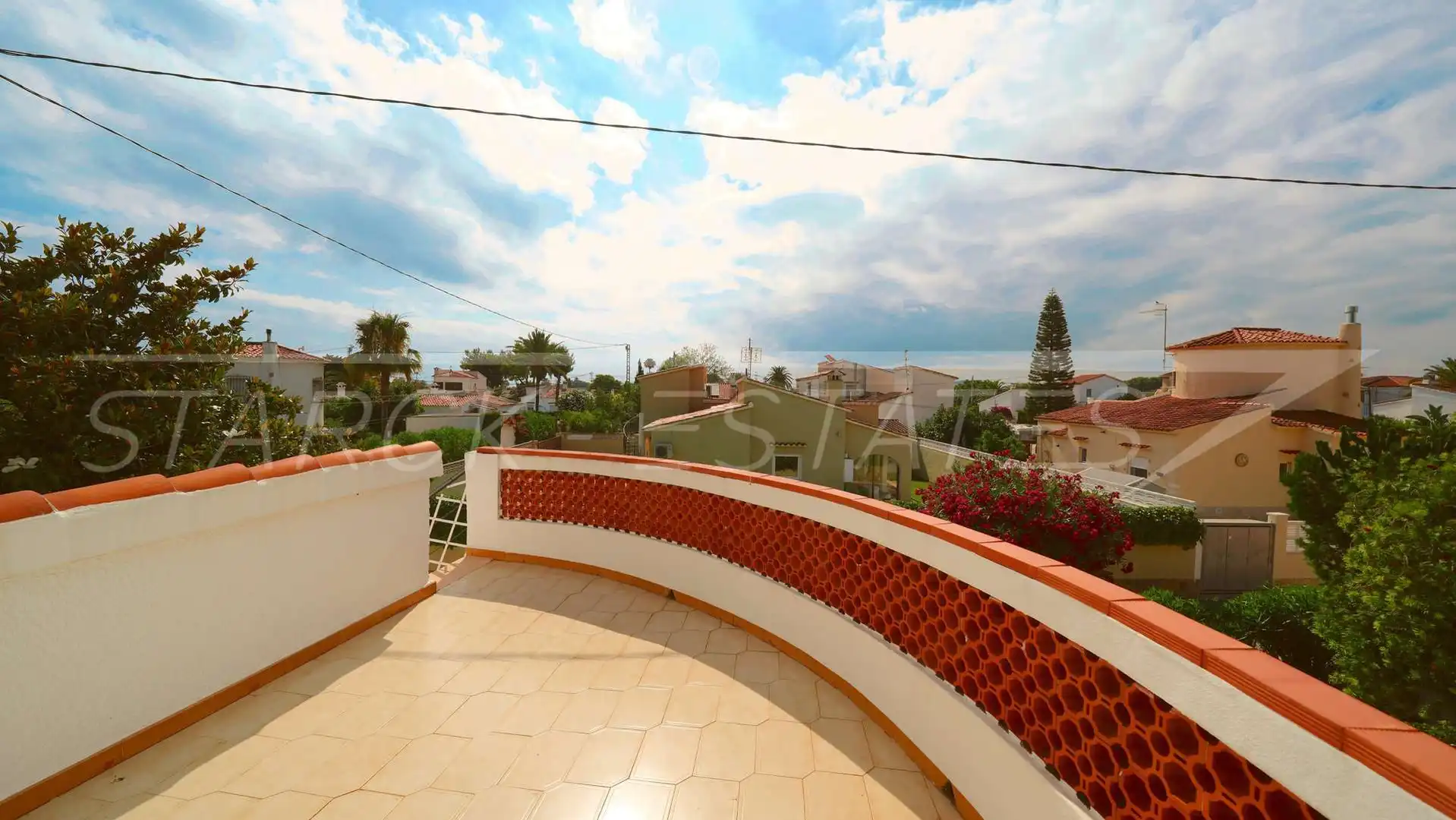 Terrassa de Casa o xalet en venda en Els Poblets amb Aire condicionat, Jardí privat i Piscina