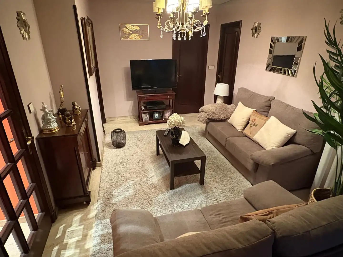 Sala de estar de Piso en venta en Ourense Capital  con Calefacción, Parquet y Terraza