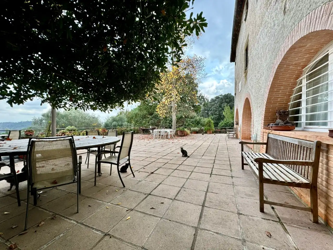 Terrace of Country homes for sale in Anglès  with Private garden, Terrace and Swimming Pool
