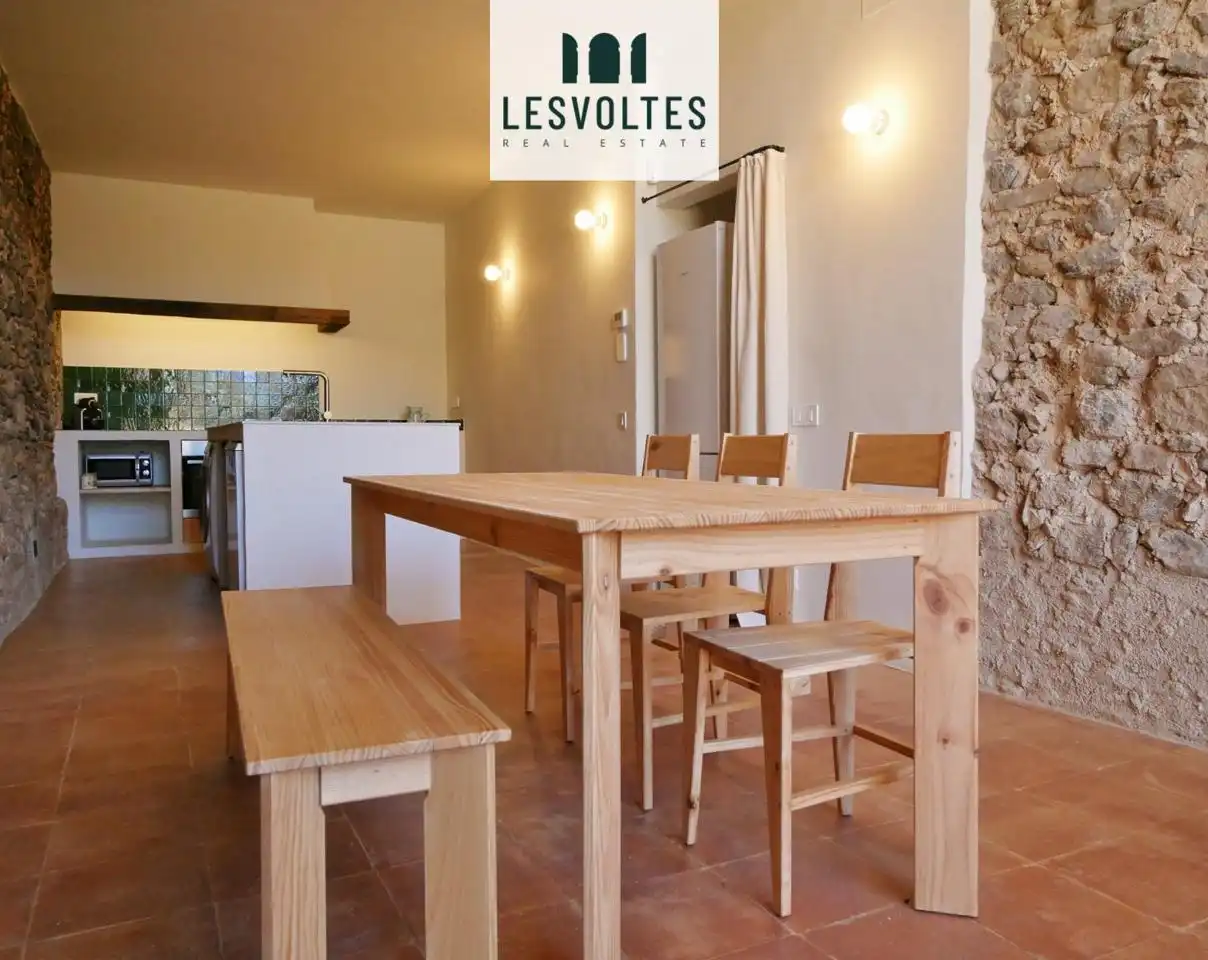 Comedor de Casa o chalet de alquiler en Rupià con Aire acondicionado, Calefacción y Jardín privado